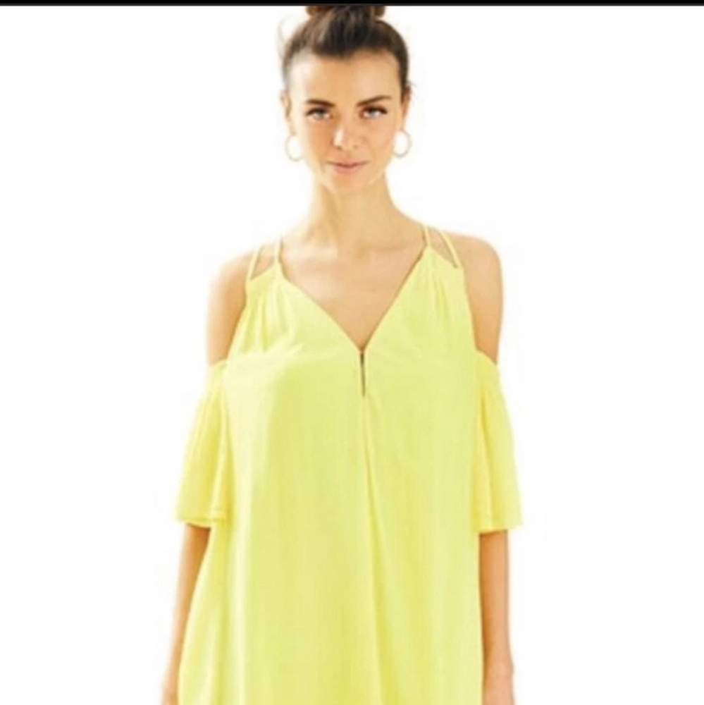 LILLY PULITZER Women's Bellamie Swing Dress Sweet Tarty‎ Yellow Summer Size L